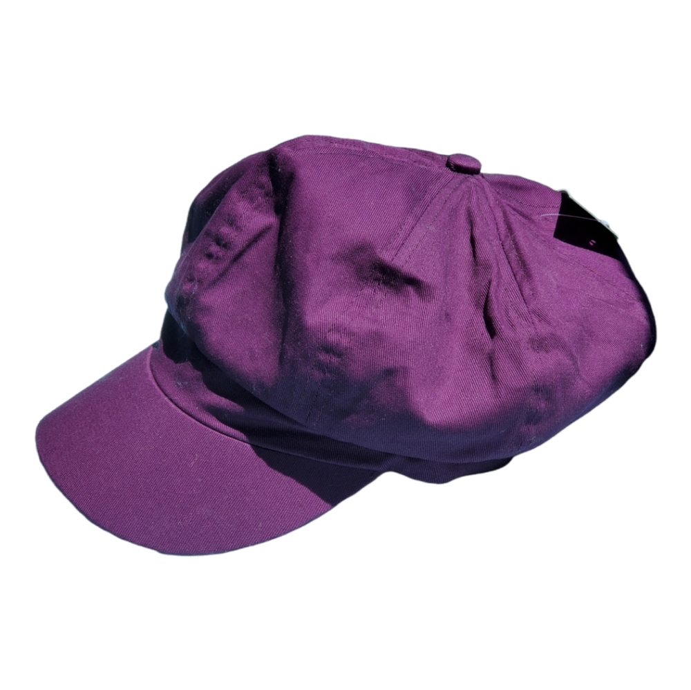 100 % Cotton Purple Newsboy Hat